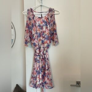 ** Daniel Rainn Vibrant Floral Women's Cold Shoulder Summer  Dress